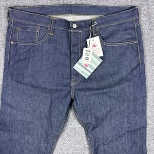 NEW Levis 501 Jeans Mens 38x34 Selvedge White Oak Cone Blue Denim USA Made NWT